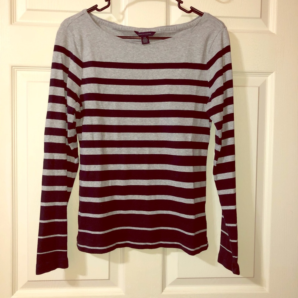 Tommy Hilfiger Striped Long Sleeve SIZE: LARGE